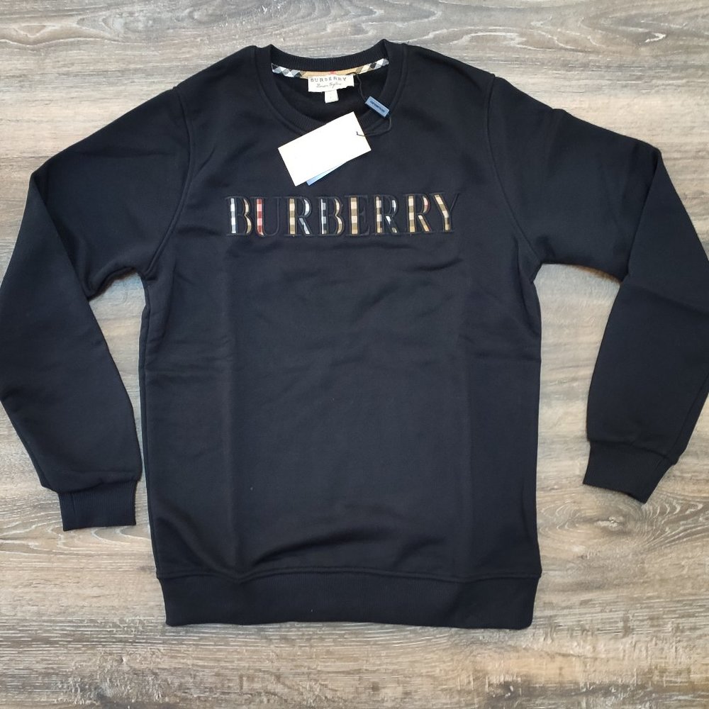 Buberry Plaid Written Pattern New Season Sweatshir